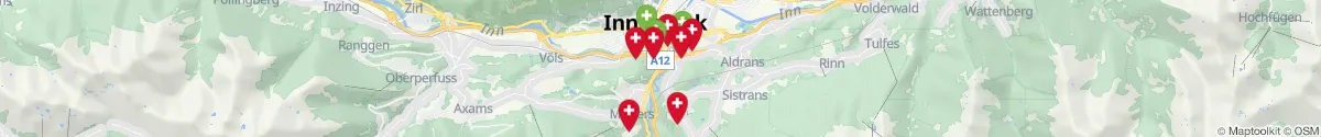 Kartenansicht für Apotheken-Notdienste in der Nähe von Vill (Innsbruck  (Stadt), Tirol)